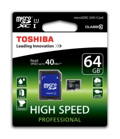 TARJETA DE MEMORIA TOSHIBA 64GB MICRO SDXC CLASE 10 TARJETA DE MEMORIA TOSHIBA 64GB MICRO SDXC CLASE 10